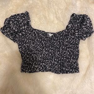Hollister Floral Crop Top